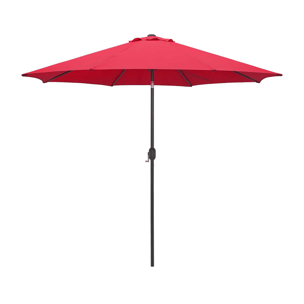 Abble Outdoor 10ft Crank and Tilt Patio Umbrella - Red