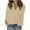 Khaki(Style 298), variant on NuoCaiYun Fashion Women'S Turndown Collar Shirts Solid V-Neck Casual Button Long Sleeve Pocket Shirt Tops