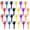 6 Colors, variant on 24 Pcs Red/White/Blue Hand Clappers 7.5 Inch Noise Makers Plastic Clapping Hands Noisemakers Patriotic Parties, Sporting Event, Concert Supplies Dance Celebrations and Many Other Occasions