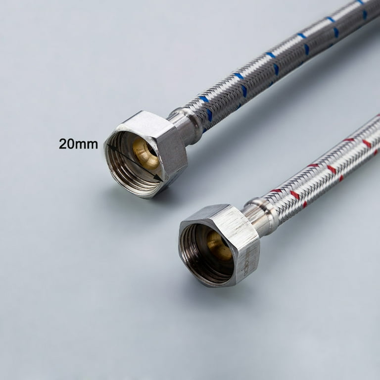 G1/2 G3/8 G9/16 1 Pair Stainless Steel Flexible Plumbing