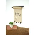 thumbnail image 3 of Kalalou Transitional Hanging Note Roll with 4 Clips, ‎11"L x 3"W, ‎Brown, 3 of 3