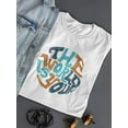 thumbnail image 3 of The World Is Yours Groovy Style T-Shirt Women -Image by Shutterstock, Female Large, 3 of 4