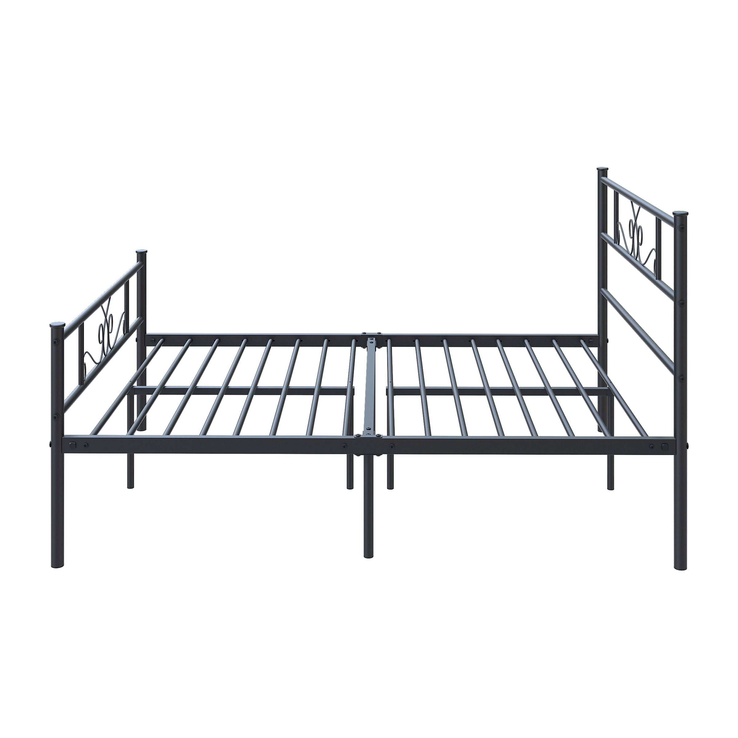 Buy Teraves Platform Metal Bed Foundation Headboard Furniture Bedroom Full Size Online at Lowest