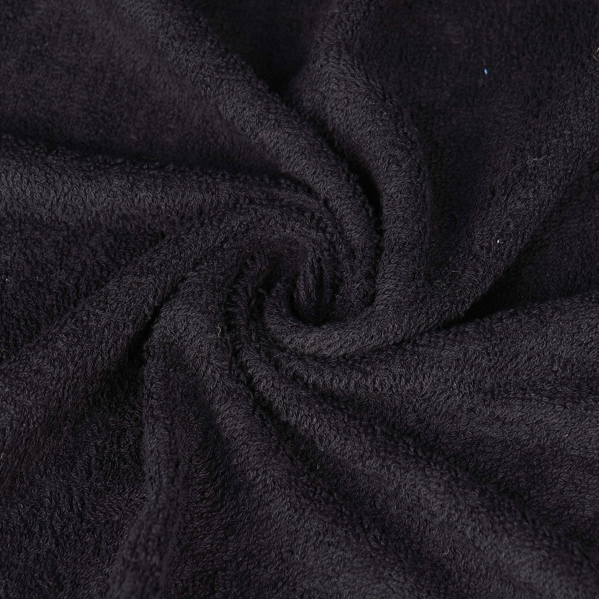 Triangle Weavers 100% Cotton Black Terry Towels 550 GSM Set of 6 – 2 Bath, 2 Hand, 2 Wash Towels