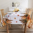 thumbnail image 3 of Fall Tablecloth 60x102 Inches Rectangle - Fall Decorations for Home - Fall Mountain Truck Table Cloth Pumpkins Fall Decor for Home, Table, Party, Kitchen, 3 of 6