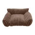 thumbnail image 1 of Sofá cama para gatos, sofá cama para mascotas, fácil de limpiar, versátil, portátil, moderno, antideslizante, para dormir, para gatitos, gatos, perros Caqui, 1 of 9
