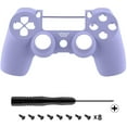 thumbnail image 3 of eXtremeRate Kit de Coque avant Toucher Doux Violet Clair Compatible Playstation 4 JDM-040, 3 of 5