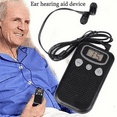 thumbnail image 5 of Sound Amplifier,pocket Sound Voice Enhancer Device With Duo Mic/ear Plus Extra Headphone And Microphone Set, Personal Sound Amplifier Device, 5 of 5