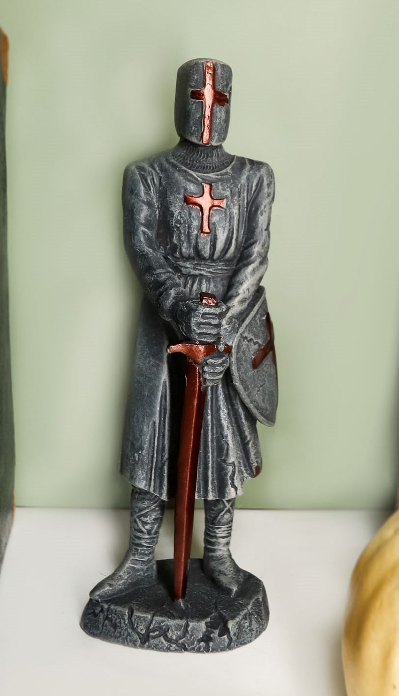 Ebros Holy Roman Empire Crusader Knight With Sword And Shield Statue ...