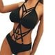 thumbnail image 3 of Gibobby Lencería sexy para mujer Ropa interior Sexy Out Nightwear Ropa de dormir Lencería hueca Vendaje Mujeres Íntimos (Negro, S), 3 of 5