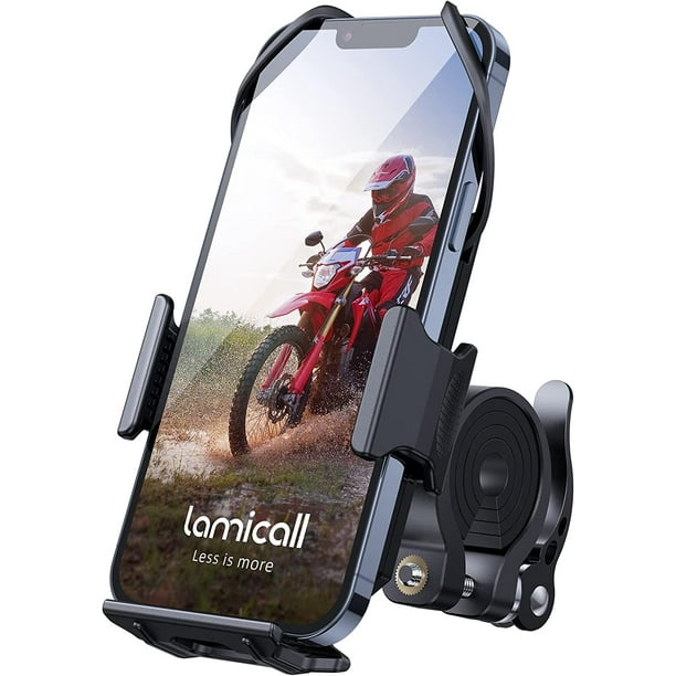 Lamicall Bicycle Phone Mount, Bike Phone Holder, Motorcycle Handlebar