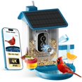 thumbnail image 1 of Comedero para aves FreeKoala con cámara solar AI 4K UHD azul, 1 of 9