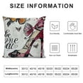 thumbnail image 5 of BANET Pink Throw Pillow , High Heel Shoes with and Ornamentals Be Spruceness Theme, Decorative Pillow Case 18x18in, 5 of 5