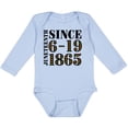 thumbnail image 3 of Inktastic Juneteenth Since 6-19-1865 Boys or Girls Long Sleeve Baby Bodysuit, 3 of 5