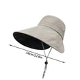 thumbnail image 3 of UPF 50+ Wide Brim Sun Hat for Women, Packable UV Protection Bucket Hat with Adjustable Chin Strap, Breathable Outdoor Hat for Hiking, Beach, Gardening, Travel & Summer Activities, 3 of 6