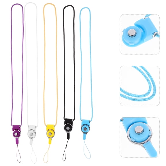 WHAMVOX  5 PCS Cell Phone Lanyard Detachable Camera Buckle Travel