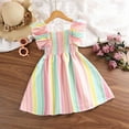 thumbnail image 3 of Bearichfupo Girls Sleeveless Layered Summer Rainbow Girls Dress Sling Princess Dress, Sizes 3-4 Years, 3 of 3