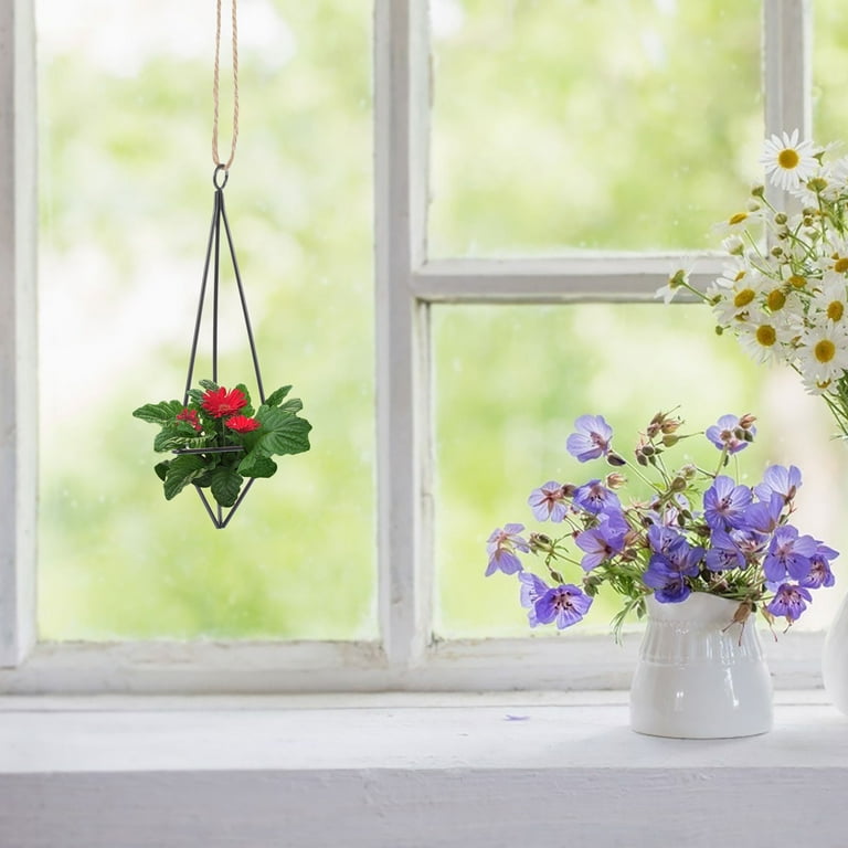 4Pcs Metal Geometric Plant Hangers for Air Plants Decorative Pot Holders -  Walmart.com