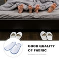 thumbnail image 6 of Aloha 24 Pairs Disposable Slippers Non-slip Slippers Comfortable Thickened Slippers For Hotel (White and Blue), 6 of 7