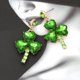 thumbnail image 1 of UPGRATOR 1Par Pendientes Colgantes De Con Zirconia Para Fiesta Y De San, 1 of 8
