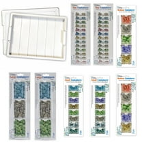Elizabeth Ward Bead Storage Bundle w/ Tray, Lid, and 58 Piece Container Pack