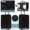 thumbnail image 3 of Yotako Luggage Cover,Thicker Luggage Protector Elastic Suitcase Cover Protector, 20" Travel Suitcase Cover Anti Scratch Fits 18-22 inch suitcases Travel Accessories (Black), 3 of 7