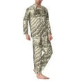 thumbnail image 3 of Bingfone Men'S Pajama Set 2 Piece Loungewear Pjs, Long Sleeve With Pajama Pants-Vineyard Landscape, 3 of 9