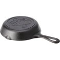 Lodge Wildlife Series6.5" Cast Iron Skillet with Wolf Scene, Black