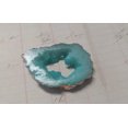 thumbnail image 3 of U8MO Druzy Teardrop Charm Gold Edging Faux Geode Glitter Pendant 51mm Teal, 3 of 3