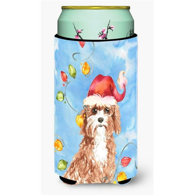 Carolines Treasures CK2476TBC Christmas Lights Cavapoo Tall Boy Beverage Insulator Hugger