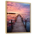 thumbnail image 2 of Designart "Pearls by the Pink Lakehouse I" Cottage Floater Framed Wall Art Print, 2 of 7