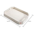 thumbnail image 2 of MyGift 16 x 12 Inch Rectangular Wood Serving Tray with Cut-out Handles, Whitewashed, 2 of 6