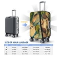 thumbnail image 2 of Multi-Size Suitcase Protective Cover Full Range Double Stitching Invisible Zipper For Travel Business Abstract Leaves (1) Large, 2 of 8