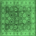 thumbnail image 1 of Ahgly Company Indoor Square Oriental Emerald Green Industrial Area Rugs, 7' Square, 1 of 4