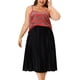 thumbnail image 2 of Plus Size Tops for Women Check Plaid Velvet Camisole Club Party Cami Top Red 3X, 2 of 5