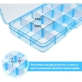 thumbnail image 4 of 6 Pack Plastic Organizer, 15 Adjustable Grid Compartment Dividers for Necklaces, Earrings, DIY Items., 4 of 5
