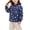 Navy-06, variant on Nugftut Girls Puffer Jacket Lightweight Graphic Print Warm Outerwear Winter Coat Size 3-4
