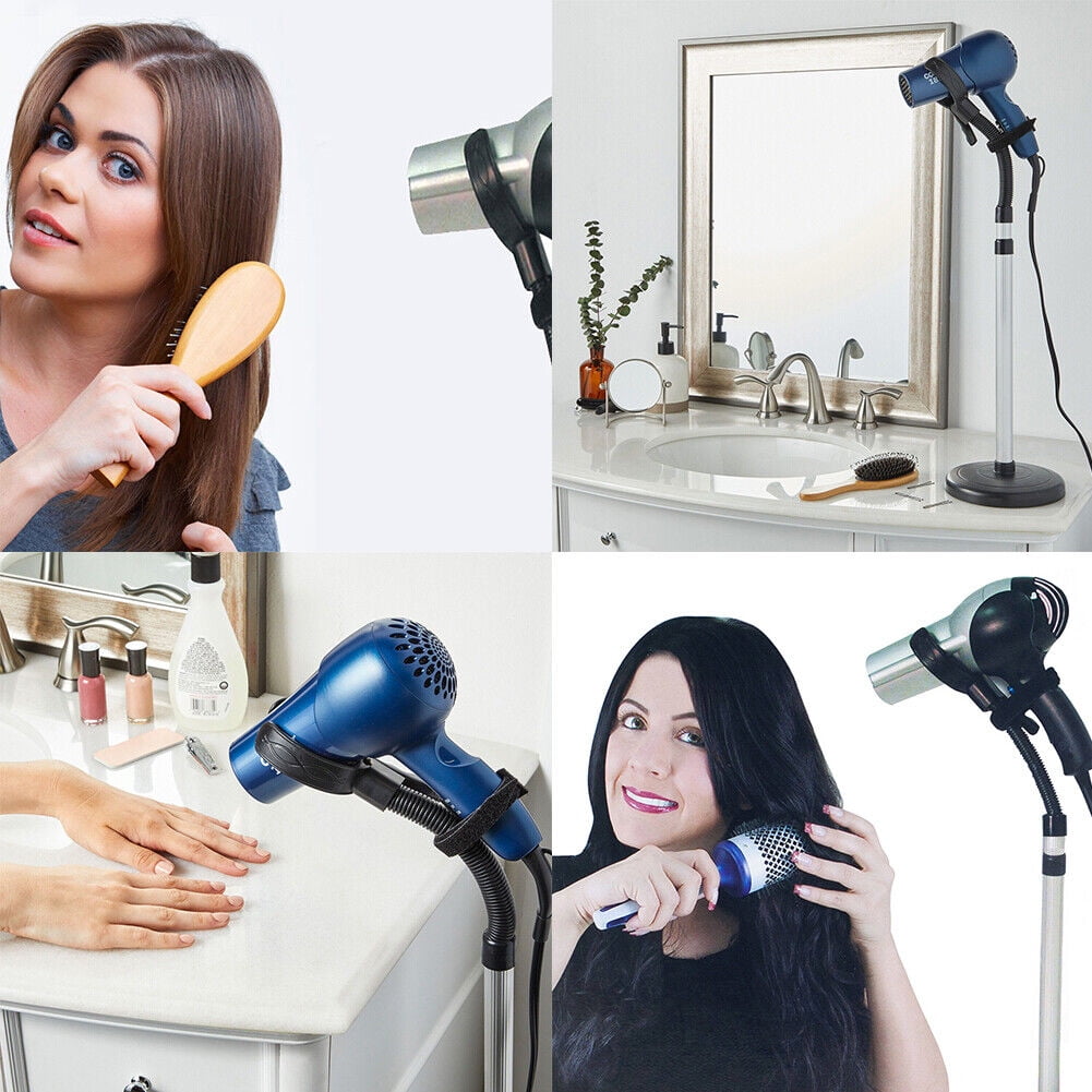US 12 Pack Adjustable Hair Dryer Holder Stand Hands 360 Degree