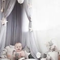 thumbnail image 4 of Baby Lace Crib Tent Round Dome Hanging Curtain Mosquito Net Kids Room Decor, 4 of 7