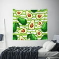 thumbnail image 6 of Balery Avocado Green Striped Pattern Tapestry 60x51 Inches - Large Wall Hanging Tapestry for Bedroom, Living Room, Dorm Decor - Artistic and Aesthetic Room Decor, 6 of 9
