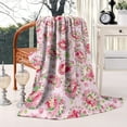 thumbnail image 2 of Strawberry Princess Pattern Blanket,Comfortable Soft Flannel Throw Blanket,All Season,Warm Lightweight Blankets for Sofa Bed Couch Living Room Chair,60"x80", 2 of 4