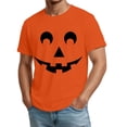 thumbnail image 3 of Mens Halloween Shirt Pumpkin Jack-o'-lantern Face Print Funny Graphic Tshirts Holiday Tees Halloween Costumes, 3 of 4