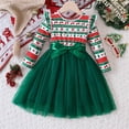 thumbnail image 2 of GZEFJRQM White Dress Girls Grey Dress Winter Formal Dresses Green Winter Dress Up Dresses for Girls 4-6 Christmas Outfits for Toddler Girls Little, Green 18-24 Months, 2 of 7