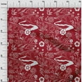 thumbnail image 3 of oneOone Cotton Flex Red Fabric Asian Japanese Pattern Craft Projects Decor Fabric Printed By The Yard 40 Inch Wide, 3 of 4