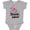AC-Heather Grey, variant on Inktastic Be a Flamingo in a Flock of Pigeons with Flowers Girls Baby Bodysuit