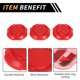 thumbnail image 4 of Cubierta de llave de puerta exterior 3 Pcs para Jeep Wrangler JL JLU Sport Sahara Rubicon 2018-2022 y Gladiator JT 2020-2022 ABS Rojo, 4 of 6