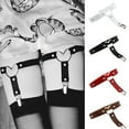 thumbnail image 2 of Ayyufe Women's Elasticity Heart Faux Leather Tight Suspender Punk Garter Belts, 2 of 2