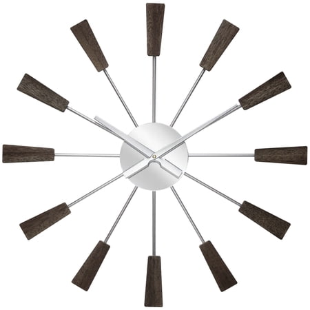 Infinity Insturments Vane Mid-Century Wall Clock