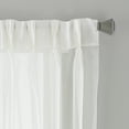 thumbnail image 4 of Curtainworks Soho Voile Indoor Polyester Sheer Pinch Pleat Single Panel, White, 29" x 63", 4 of 5