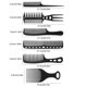 thumbnail image 3 of Juego de 6 peines profesionales de peluquería con dientes finos y anchos para peinar y cortar., 3 of 5